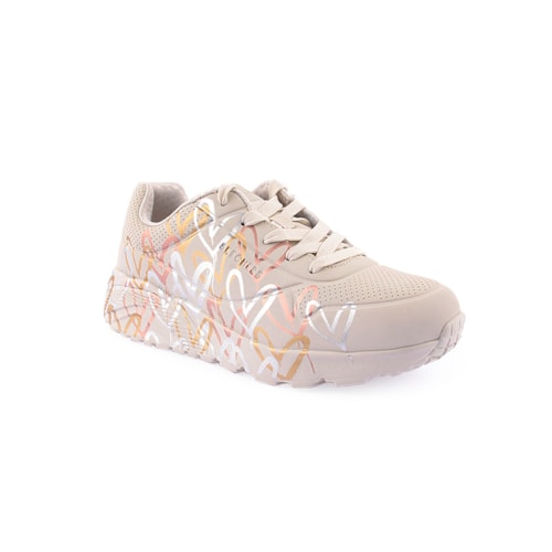 Sapatilha Skechers Uno Lite - Metallic Love